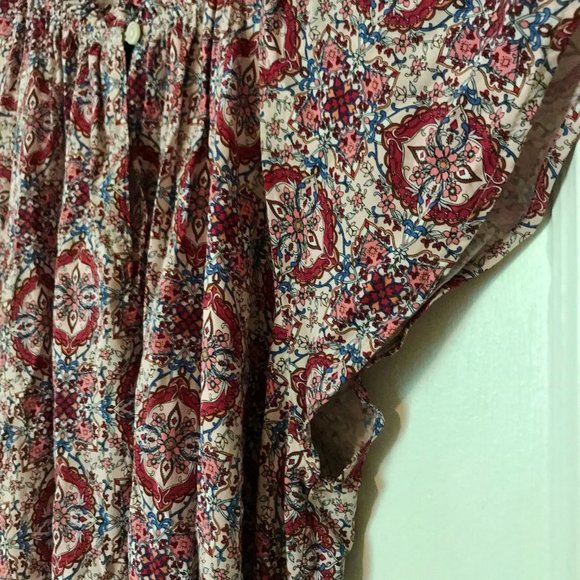 LOFT Flutter Sleeve Sundress - Medium - Picture 4 of 8